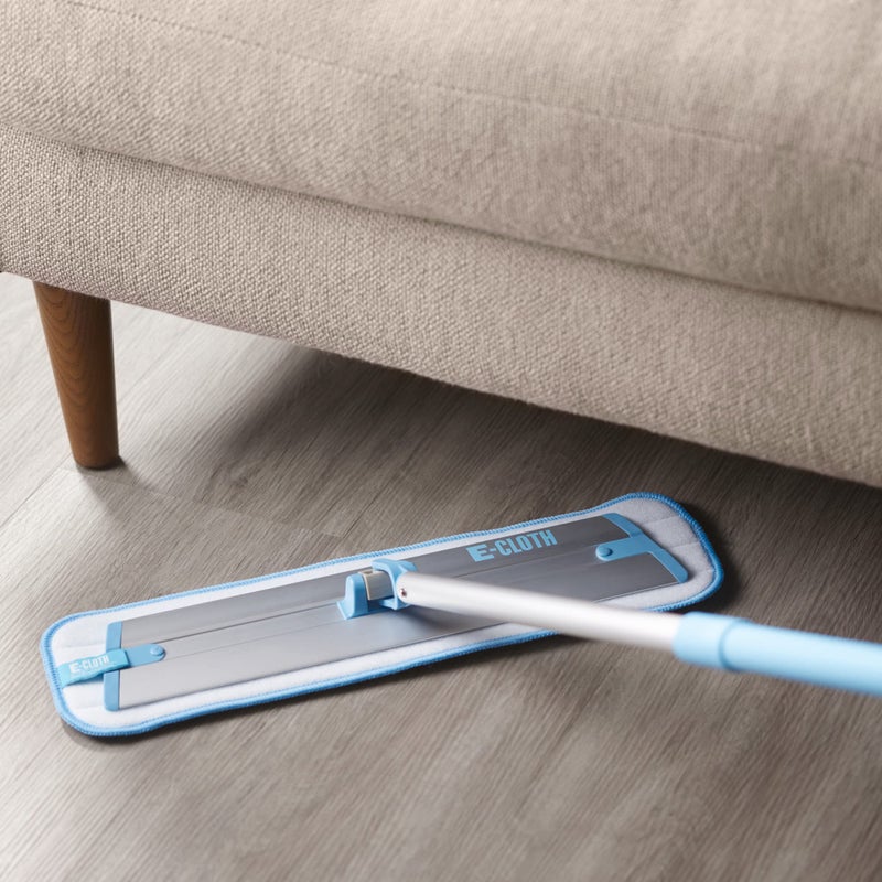 E-Cloth Deep Clean Mop with Extra Mop Replacement Head, Microfiber Mop, Perfect Floor Cleaner for Hardwood, Laminate, Tile and Stone Flooring, Washable and Reusable, 100 Wash Promise,Blue / Silver - Image 4